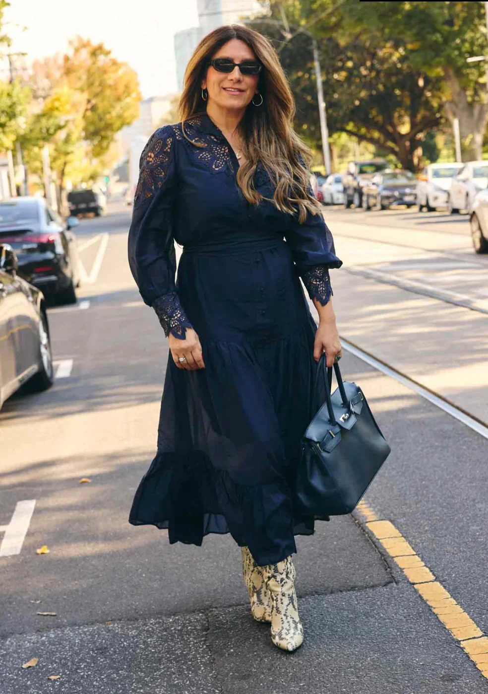 Mirador Cotton Silk Maxi Dress NIGHT SKY - Image 2