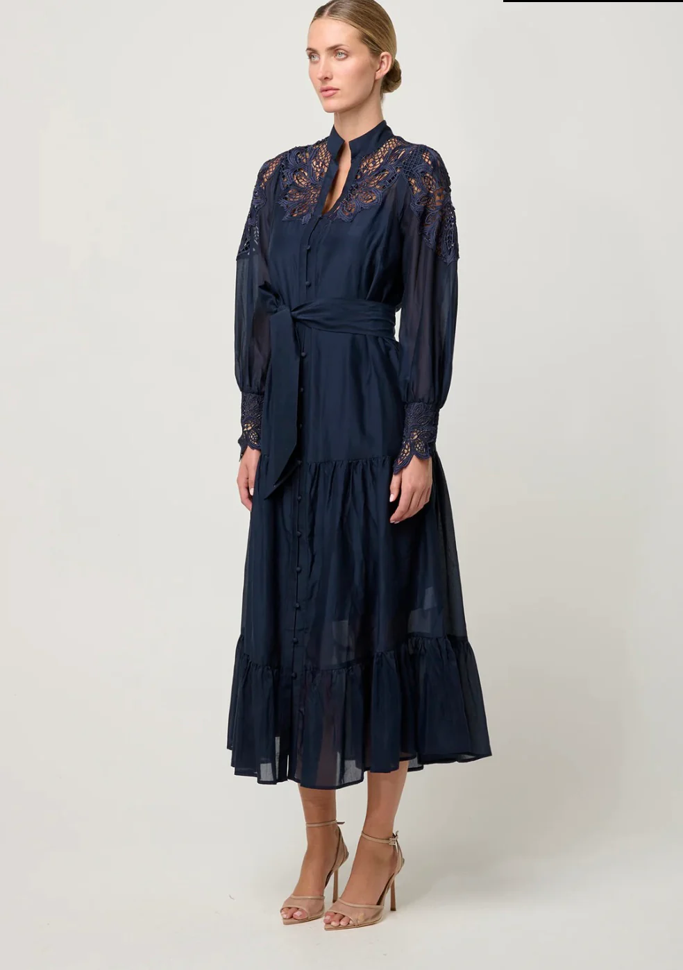 Mirador Cotton Silk Maxi Dress NIGHT SKY - Image 4