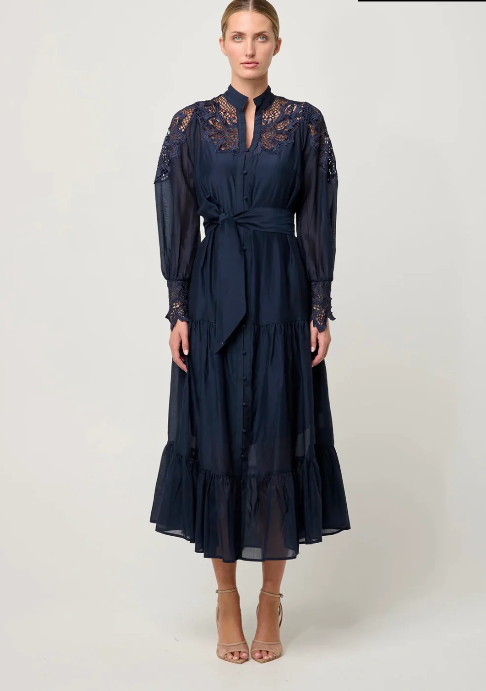 Mirador Cotton Silk Maxi Dress NIGHT SKY - Image 5