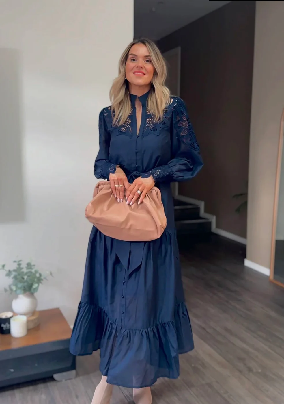 Mirador Cotton Silk Maxi Dress NIGHT SKY - Image 7