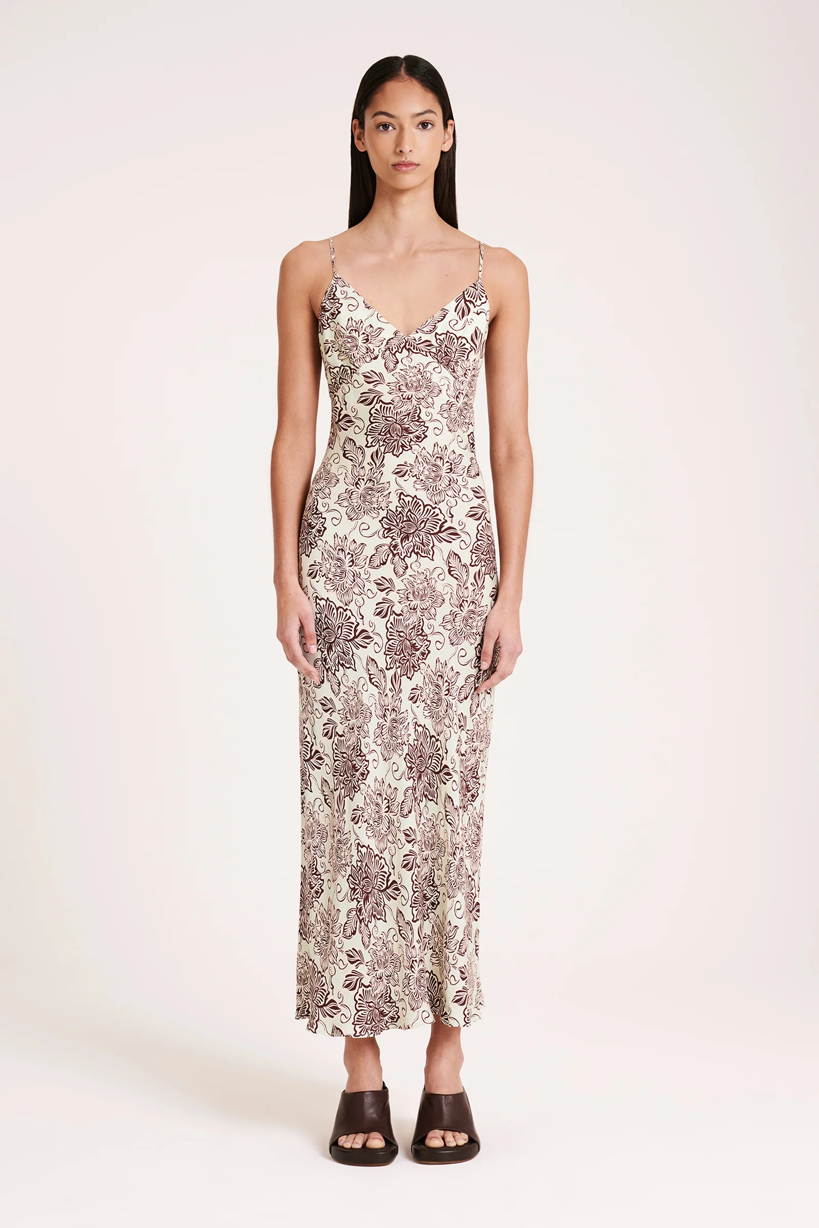 Misi Cupro Slip Dress Castillo