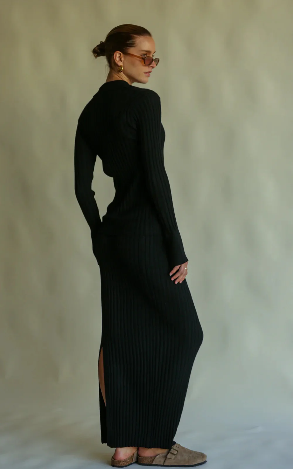 Moon Rise Knit Skirt NOIR - Image 5