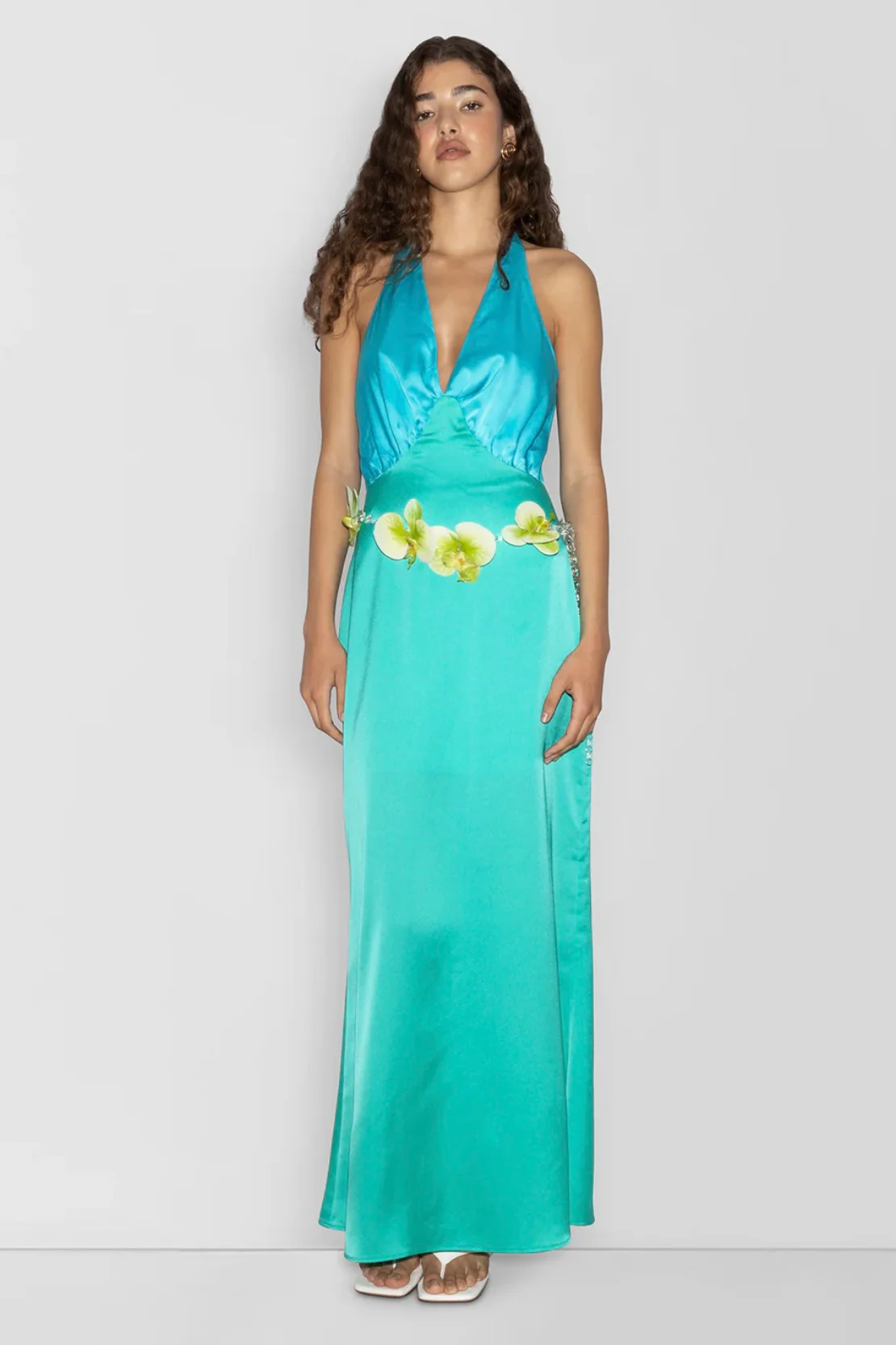 Oahu Slip Dress AQUAMARINE - Image 4