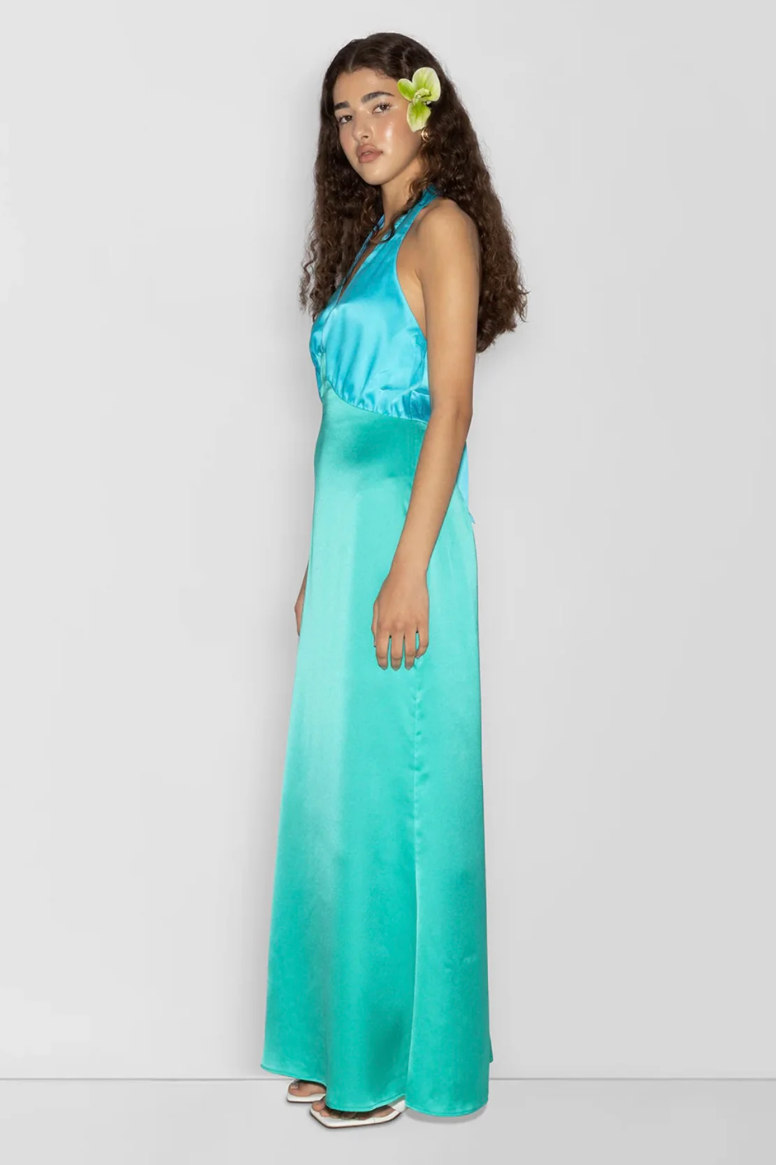 Oahu Slip Dress AQUAMARINE - Image 5