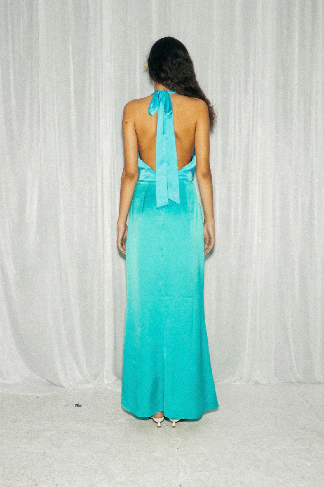 Oahu Slip Dress AQUAMARINE - Image 6
