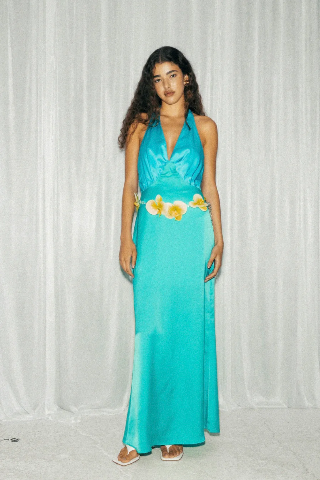 Oahu Slip Dress AQUAMARINE - Image 7