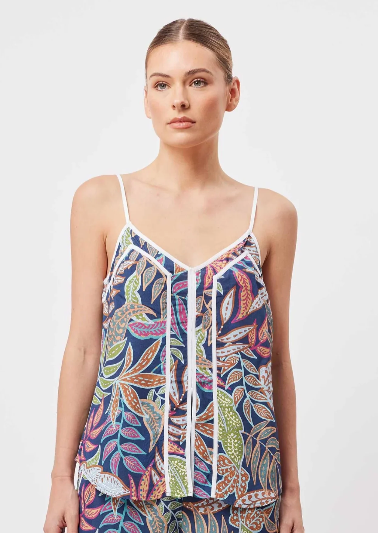 Panama Viscose Cami In Fiesta Tropico - Image 4
