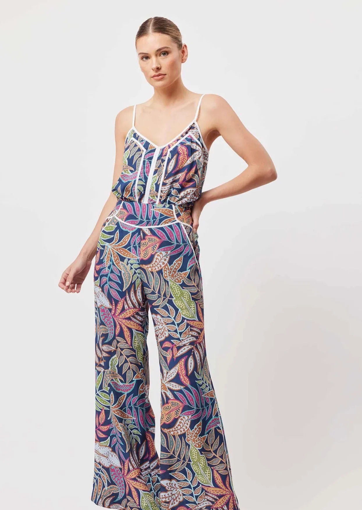 Panama Viscose Cami In Fiesta Tropico - Image 6