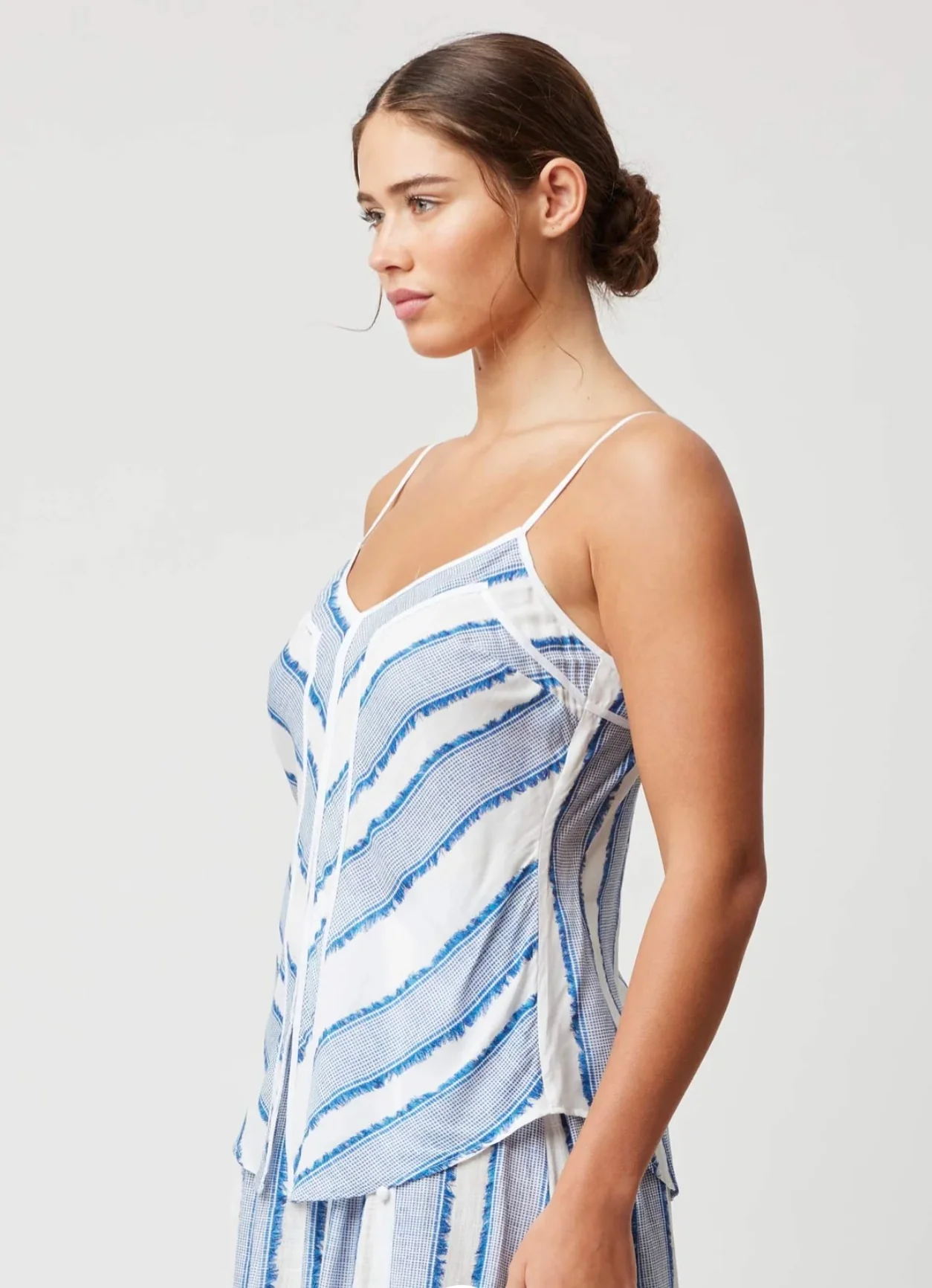 Panama Viscose Cami in Sorrento Stripe - Image 4