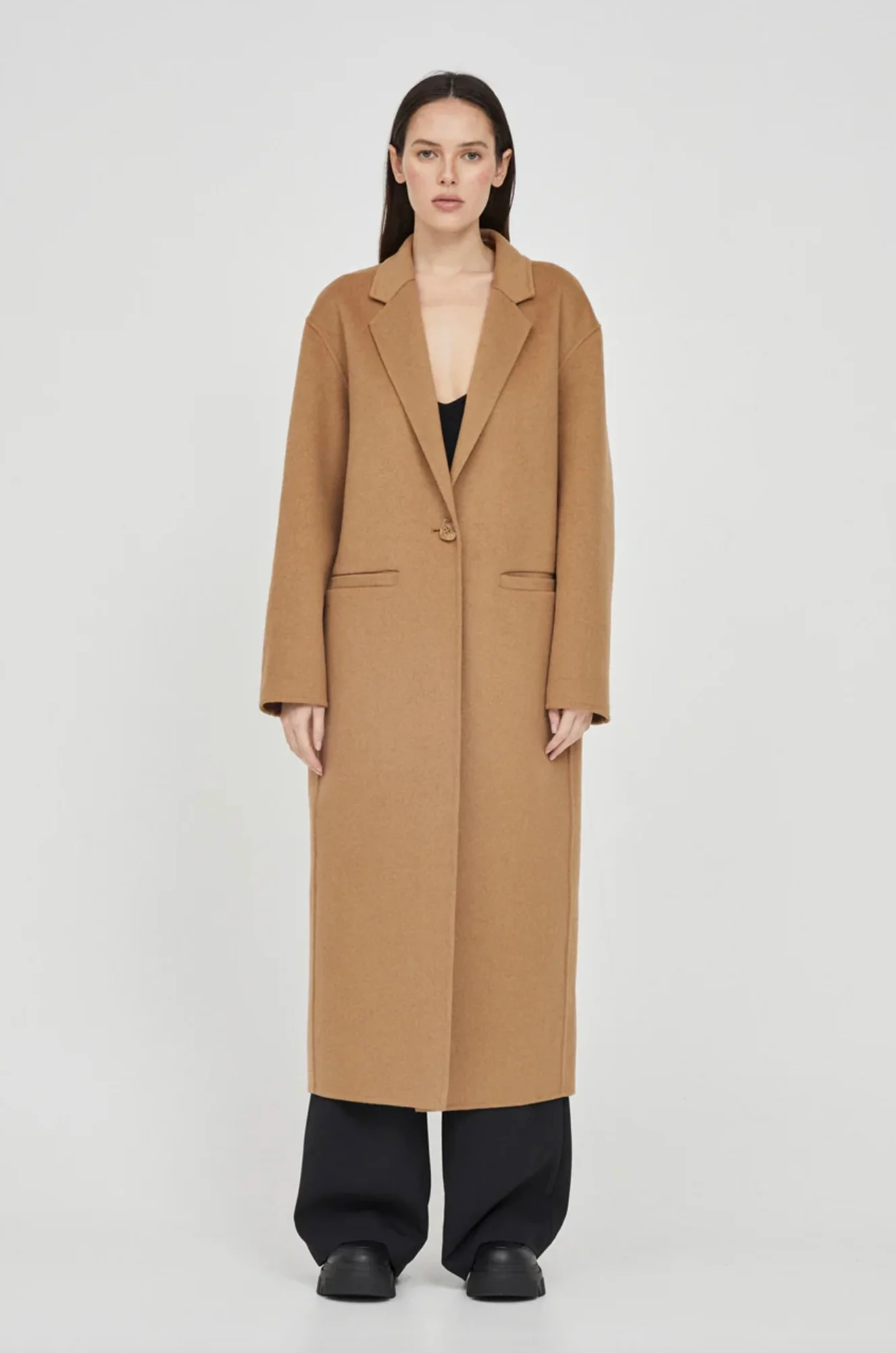 Pearson Double Faced Wool coat CAMEL