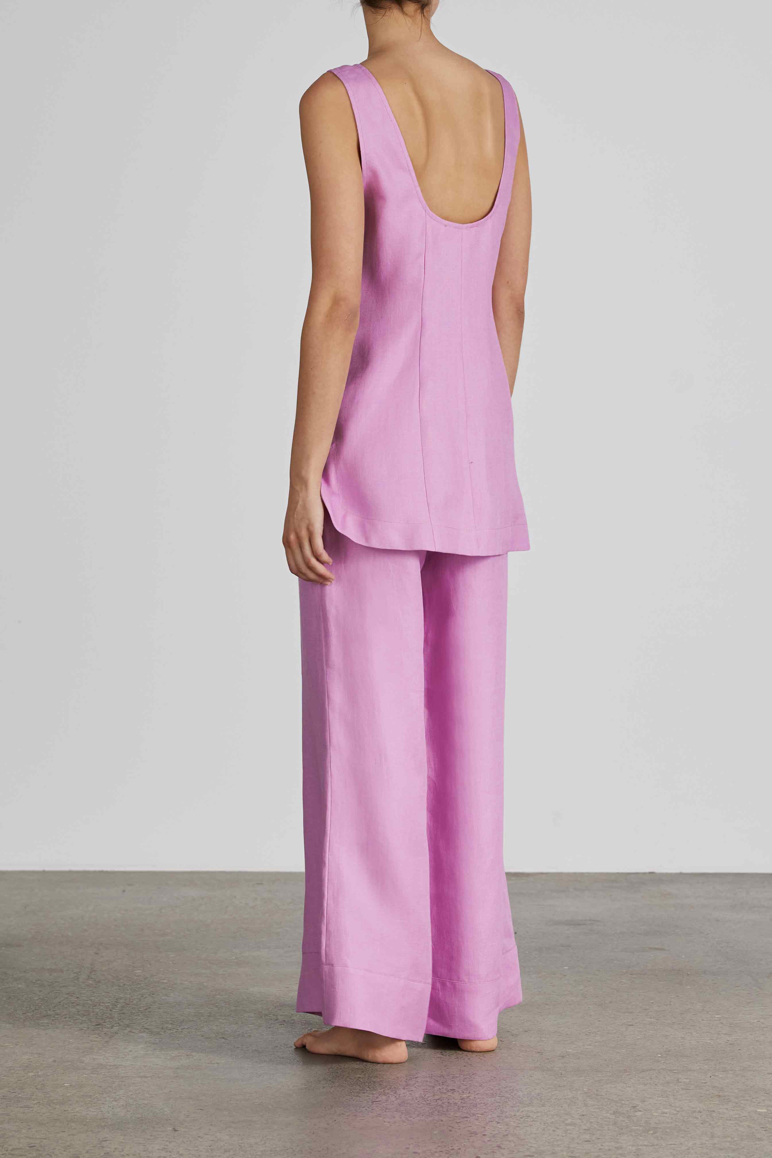 Pemba Organic Linen Mini Dress Helio - Image 3