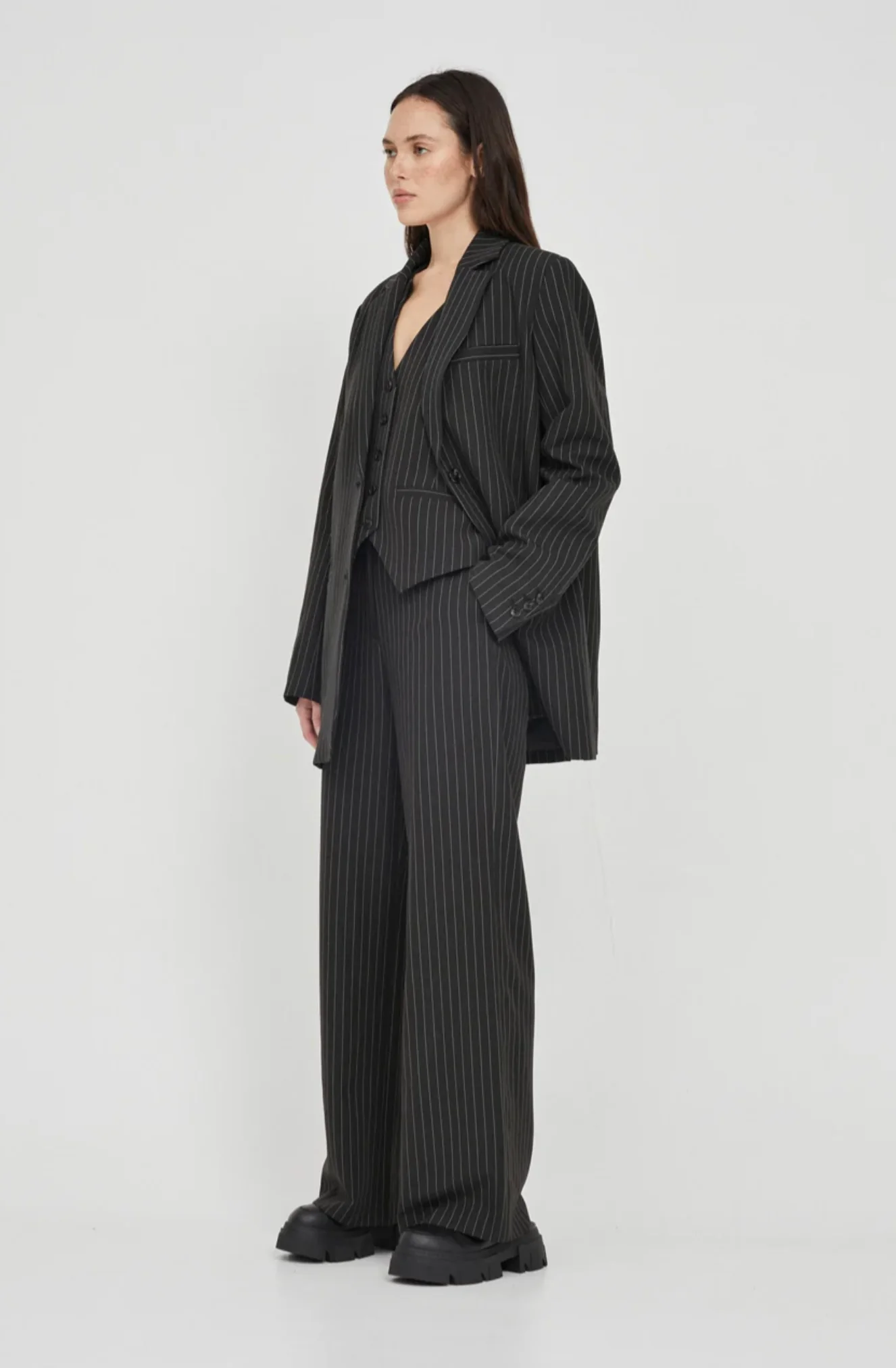 Pinstripe Trousers PINSTRIPE - Image 3