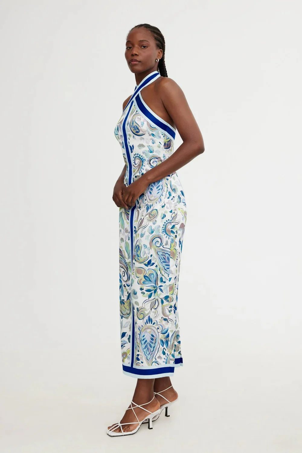 Polly Midi Dress WATERCOLOUR PAISLEY - Image 3
