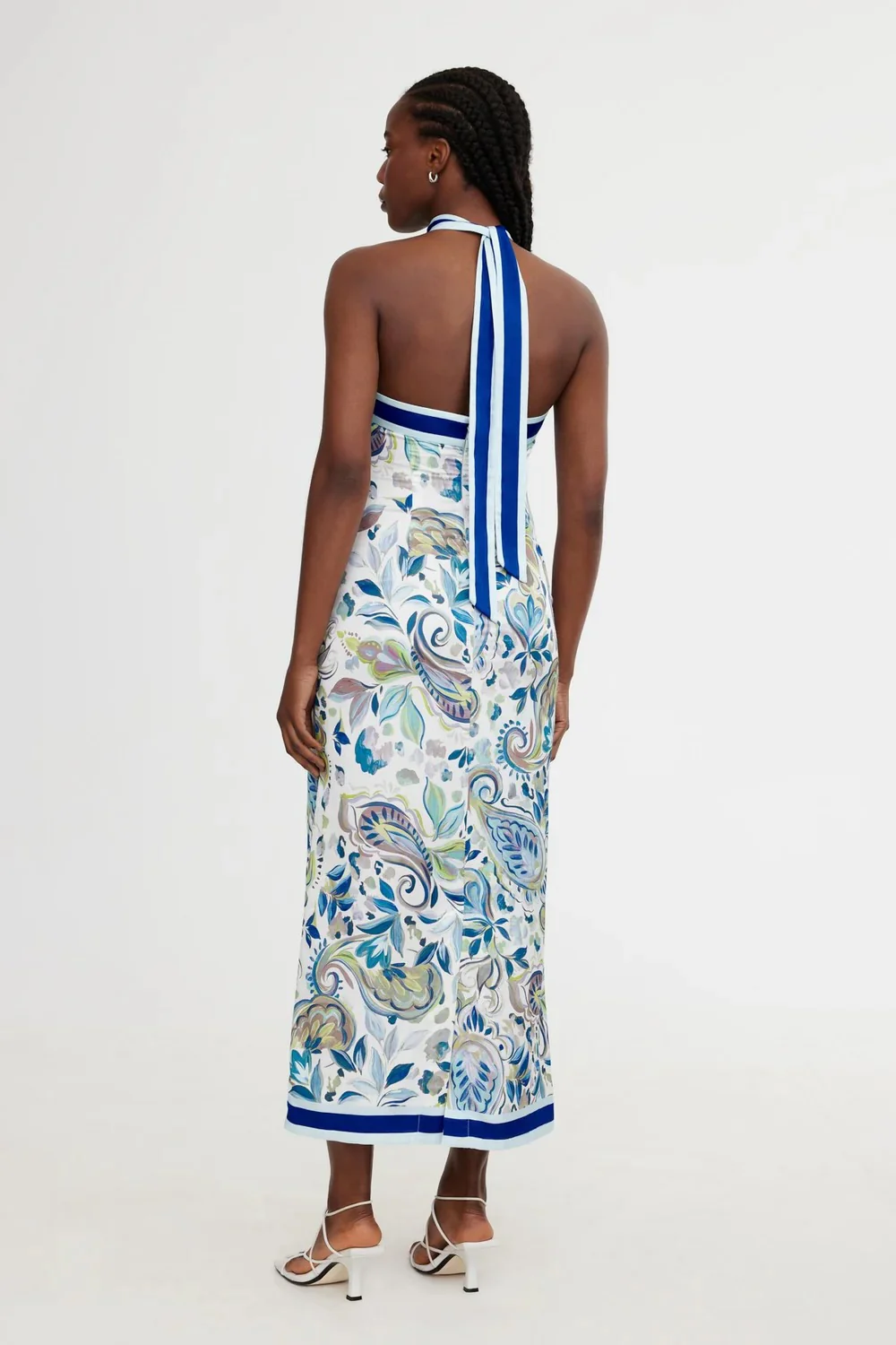 Polly Midi Dress WATERCOLOUR PAISLEY - Image 4