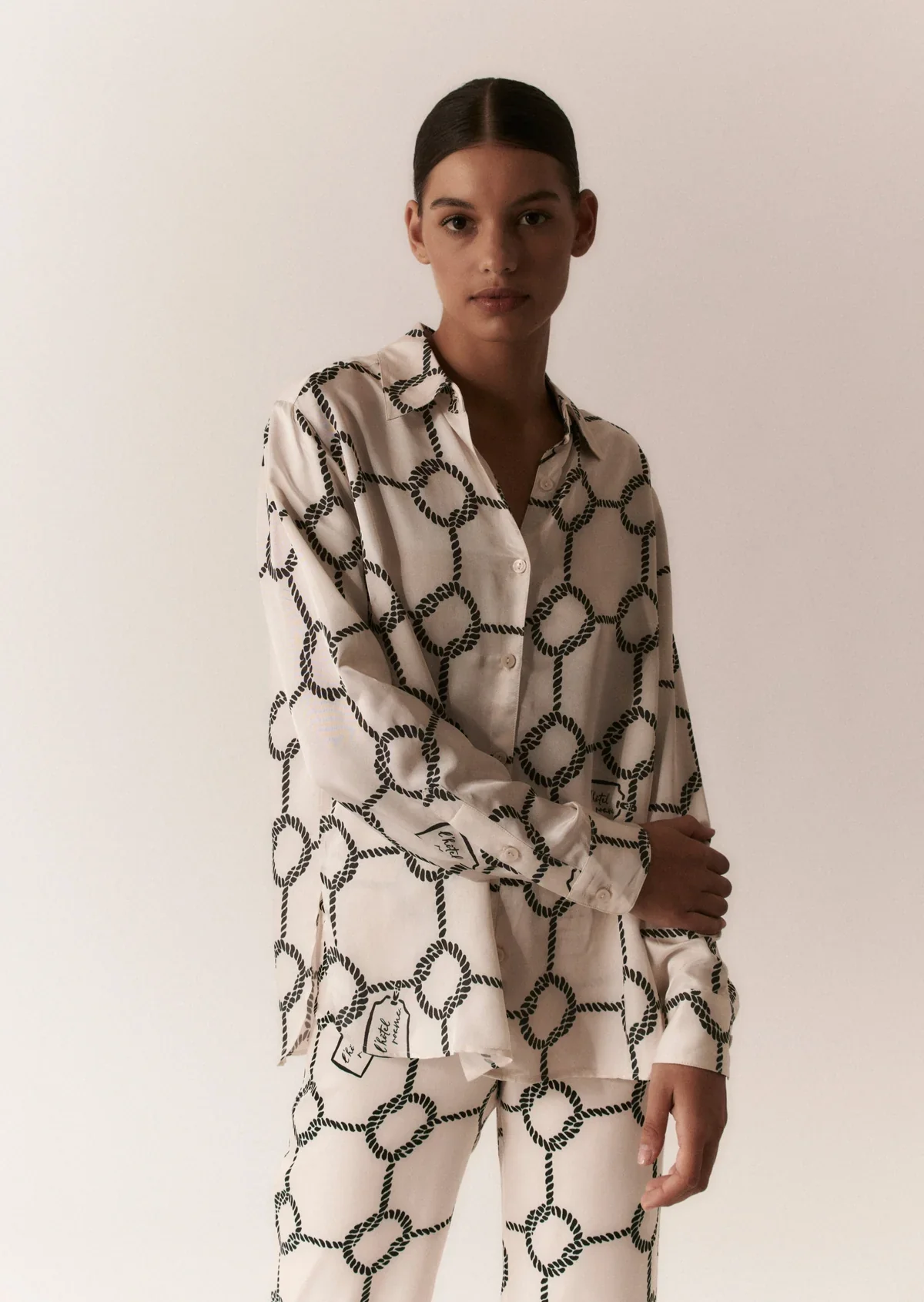 Ria Pant Roame Nautique Print - Image 4