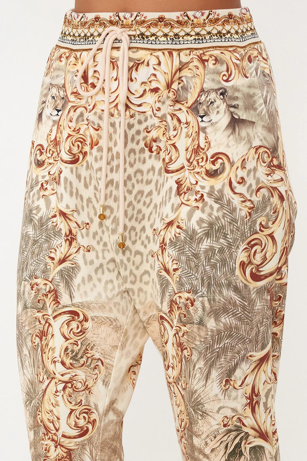 Rib Waist Relaxed Pant Palazzo Party - Image 5