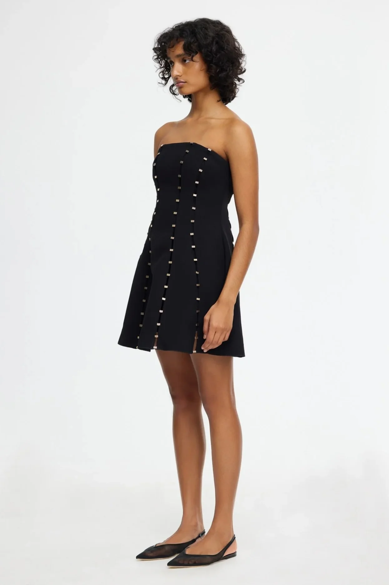 Rossgreen Mini Dress BLACK - Image 2