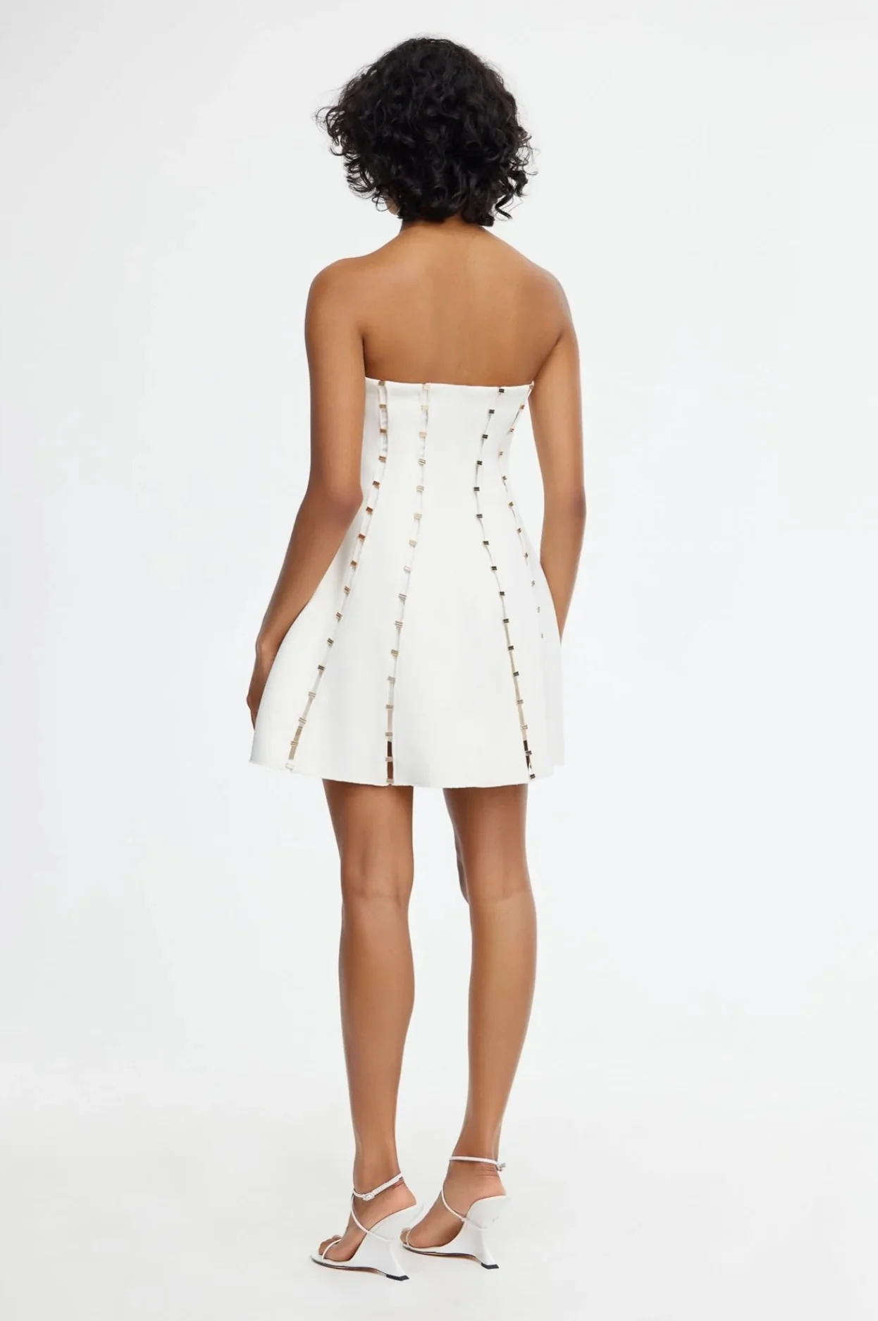 Rossgreen Mini Dress IVORY - Image 3