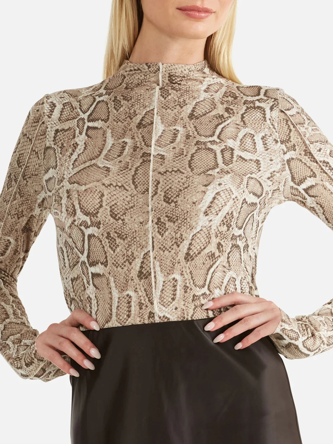 Sadie Long Sleeve Top SNAKE SKIN