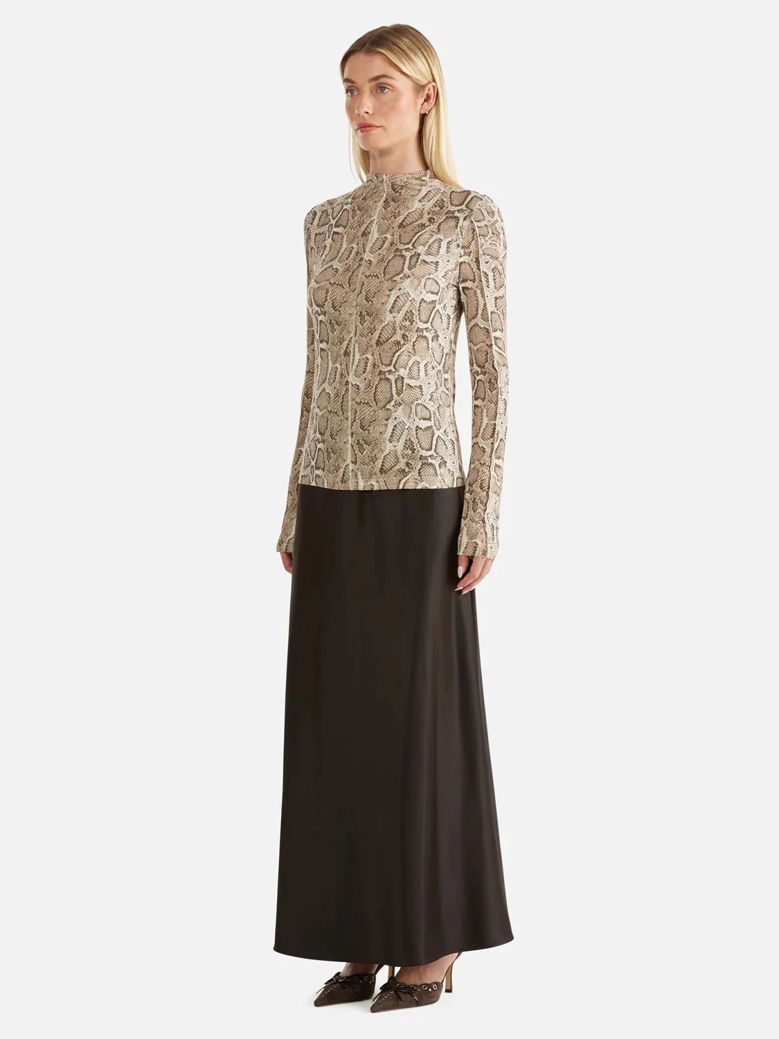 Sadie Long Sleeve Top SNAKE SKIN - Image 3