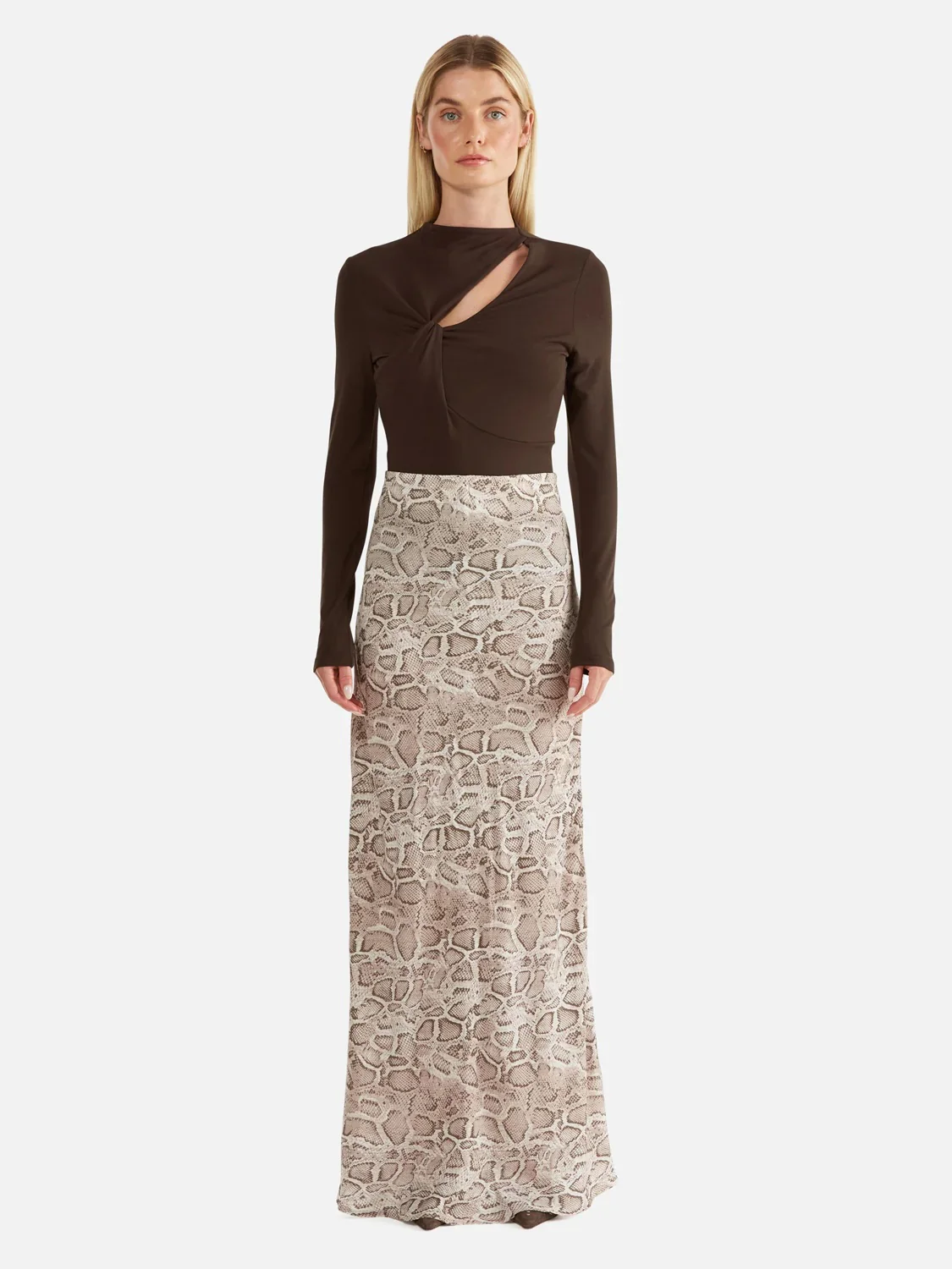 Sadie Maxi Skirt SNAKE SKIN - Image 3