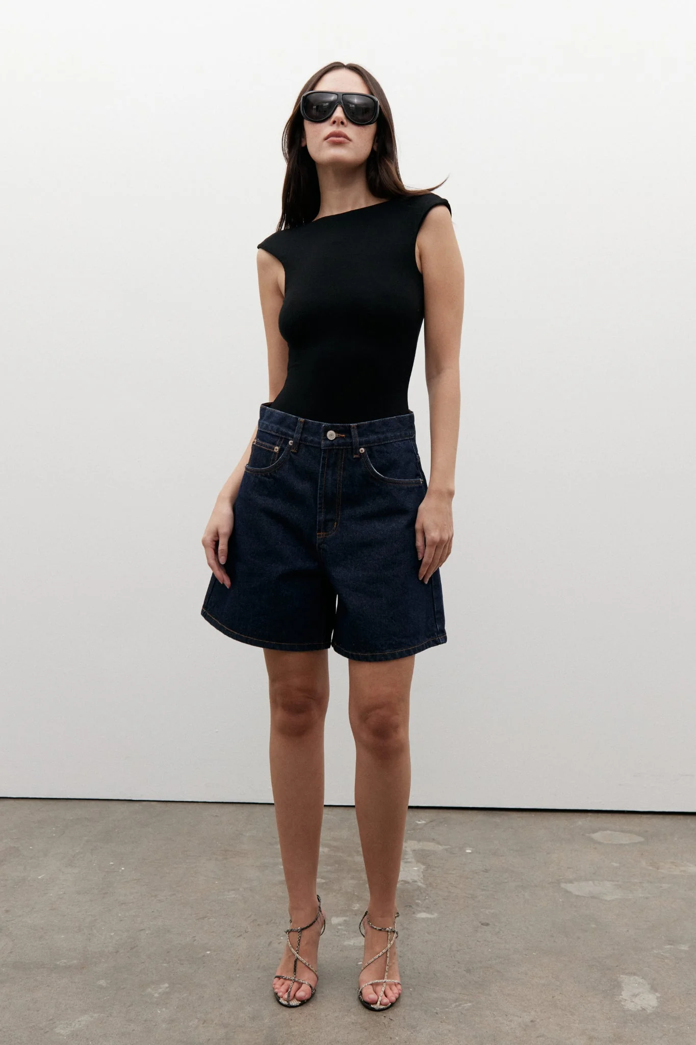 Saratoga High Rise Shorts DRESS BLUE