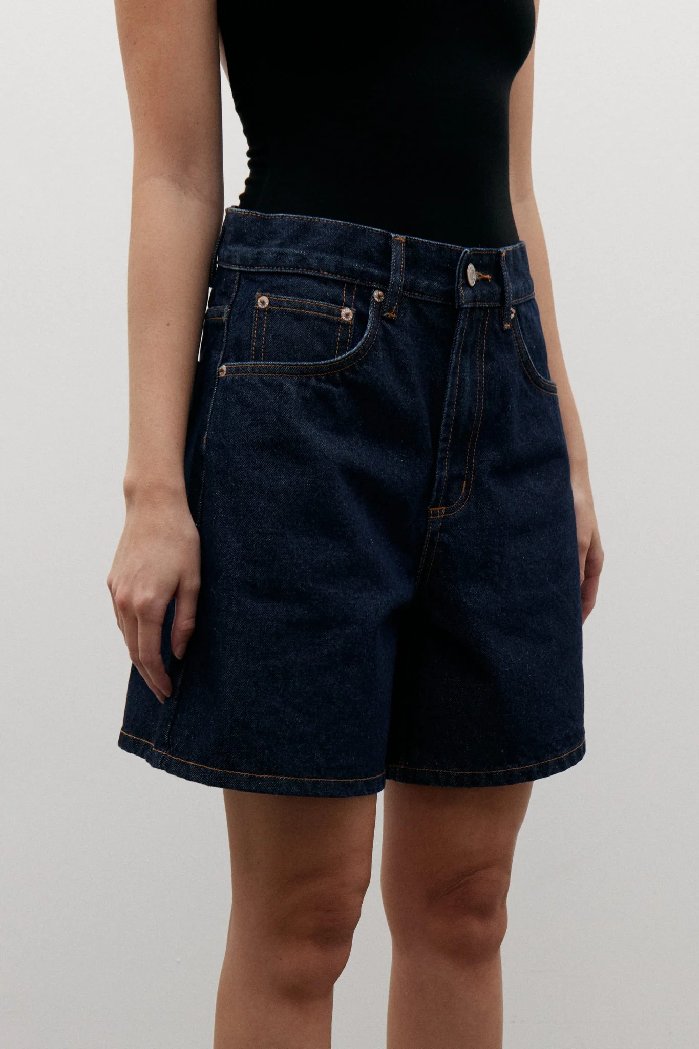 Saratoga High Rise Shorts DRESS BLUE - Image 3