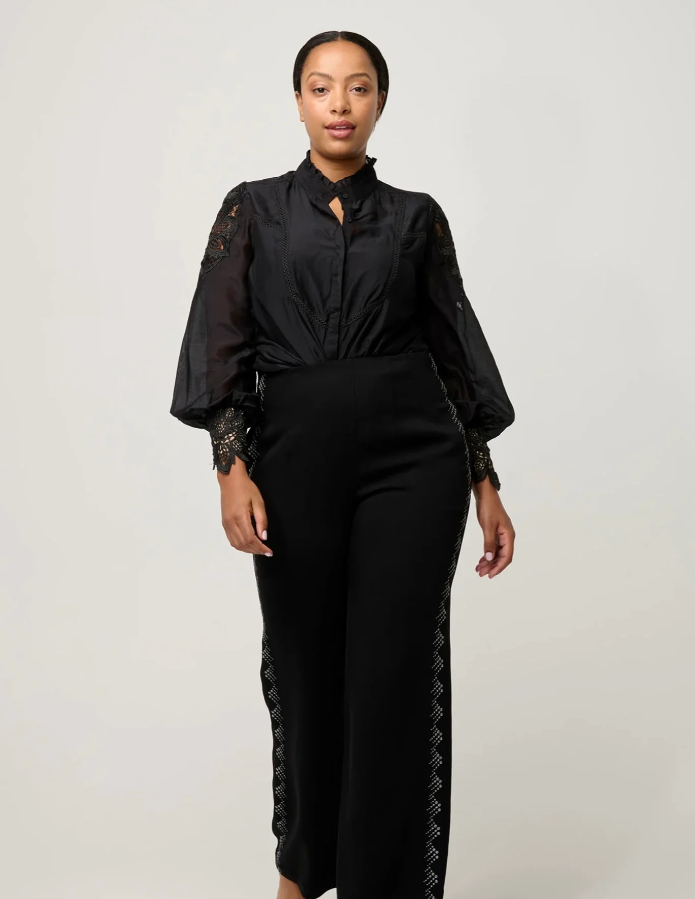 Sevilla Cotton Silk Shirt ONYX - Image 6