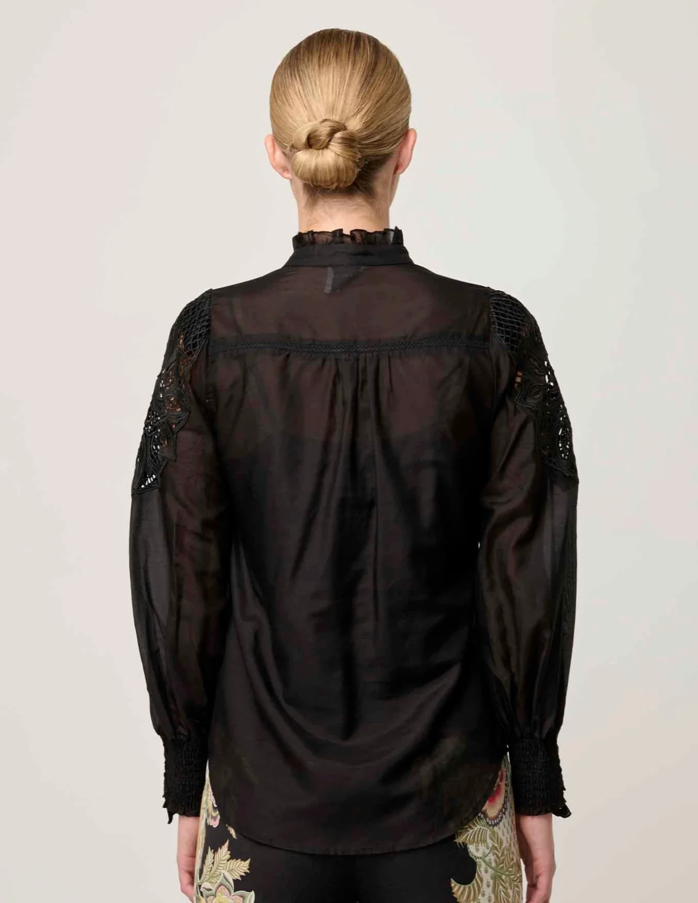 Sevilla Cotton Silk Shirt ONYX - Image 7