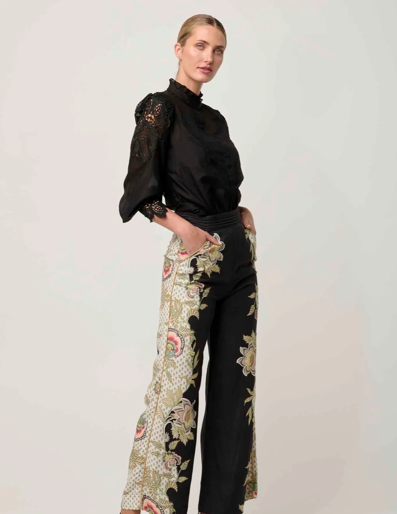 Sevilla Cotton Silk Shirt ONYX - Image 8