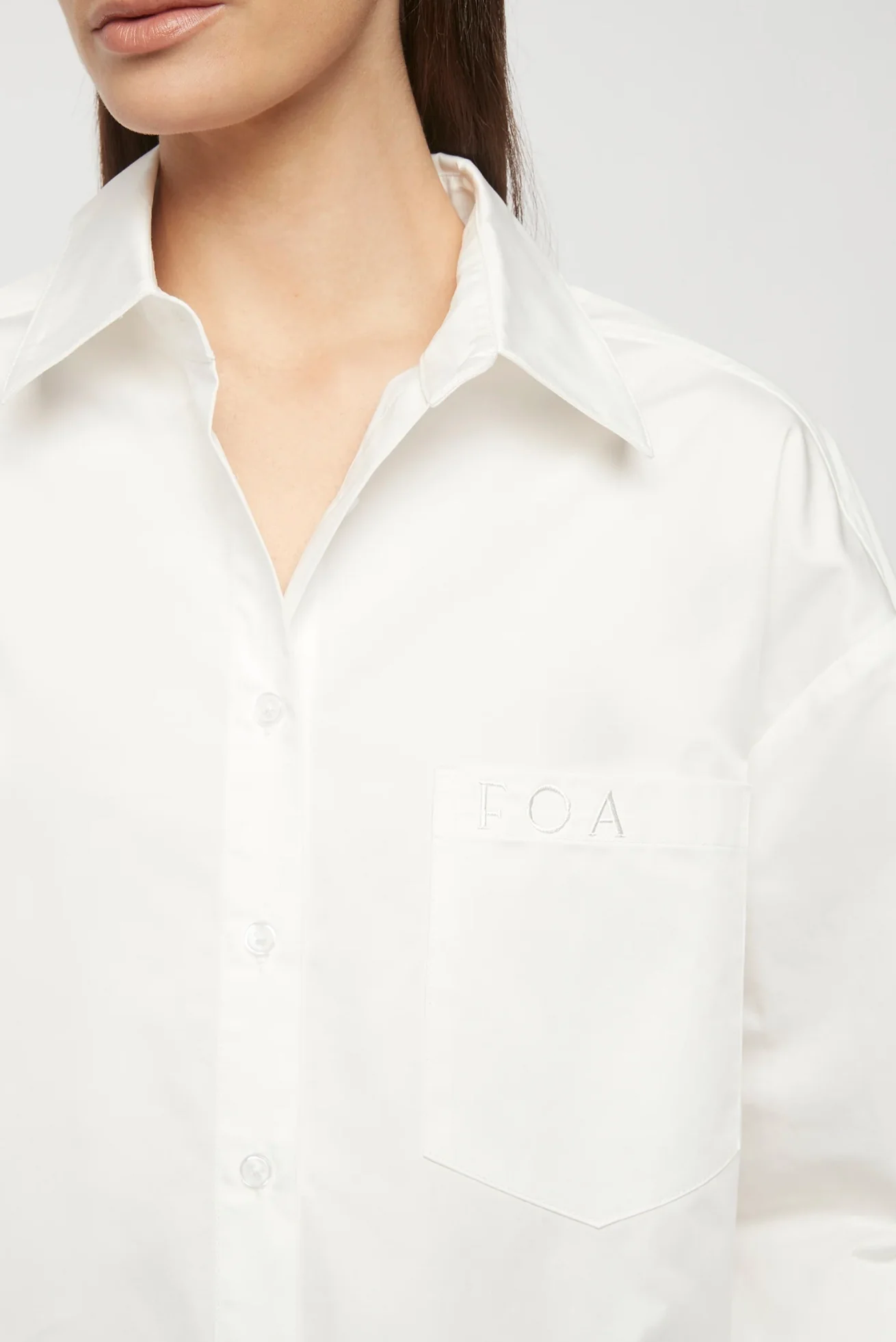Signature Cotton Shirt - White - Image 3