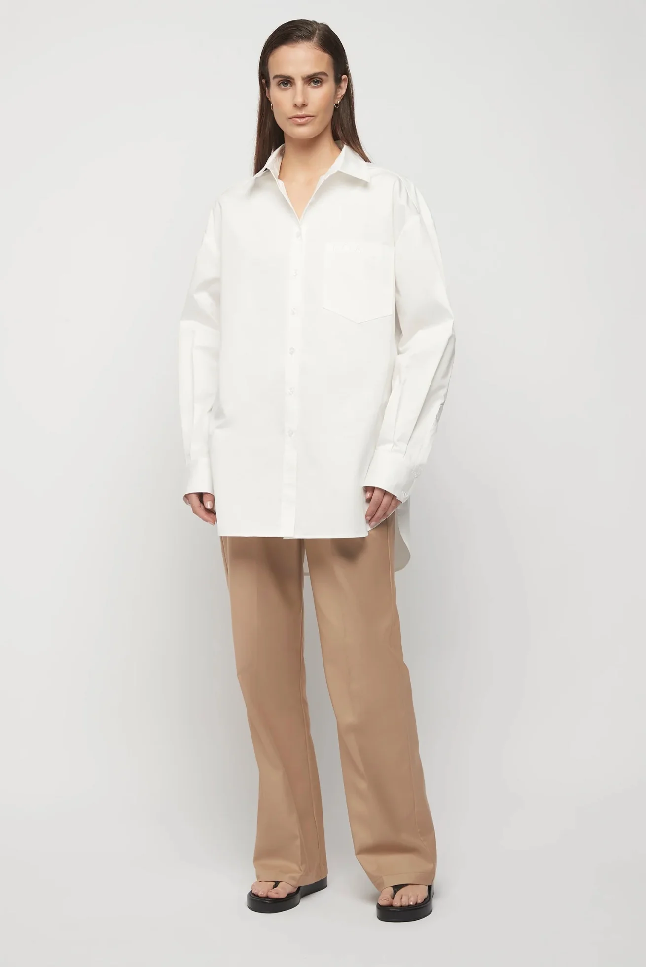 Signature Cotton Shirt - White - Image 4