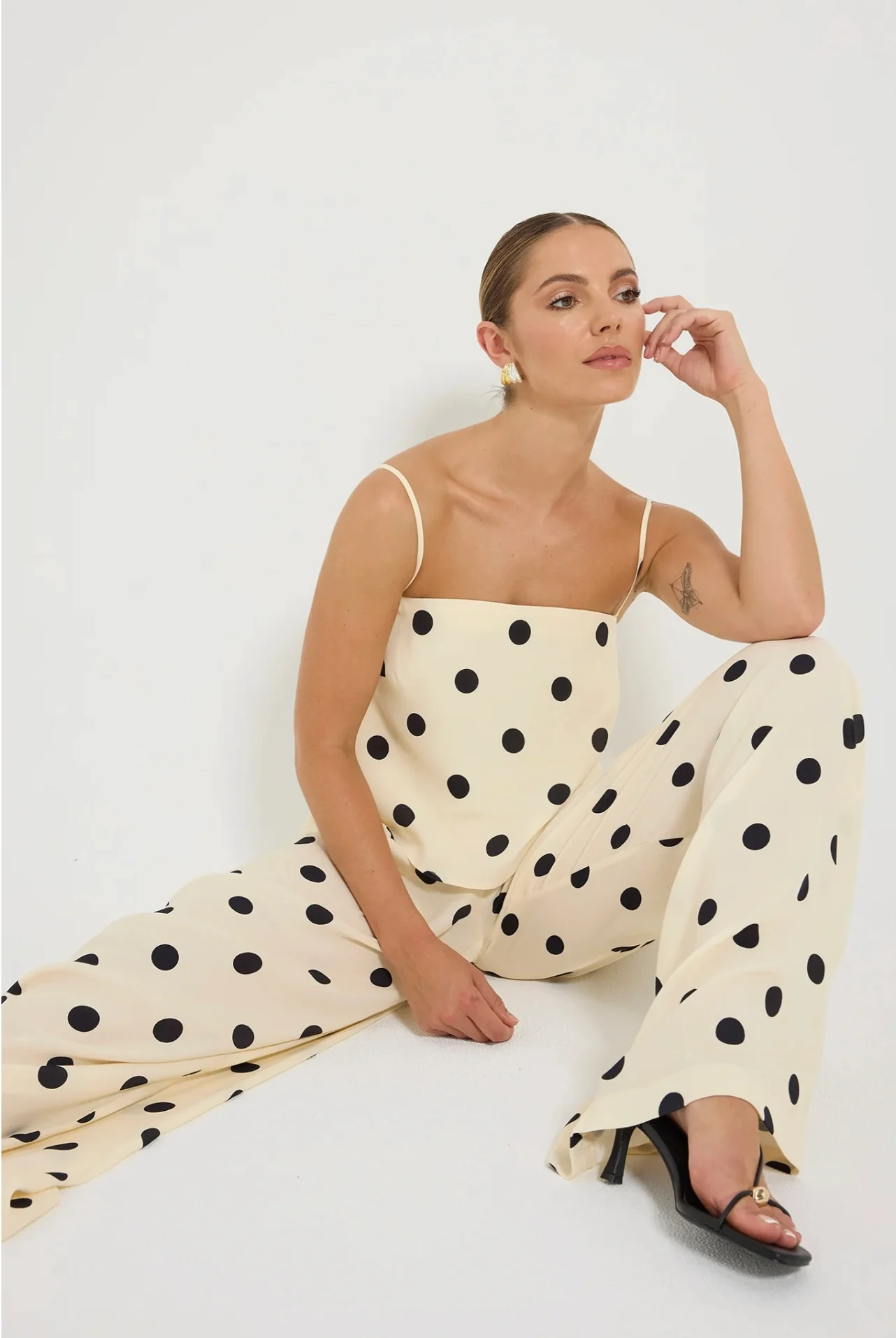 Sophia Pant CREAM/BLACK - Image 8