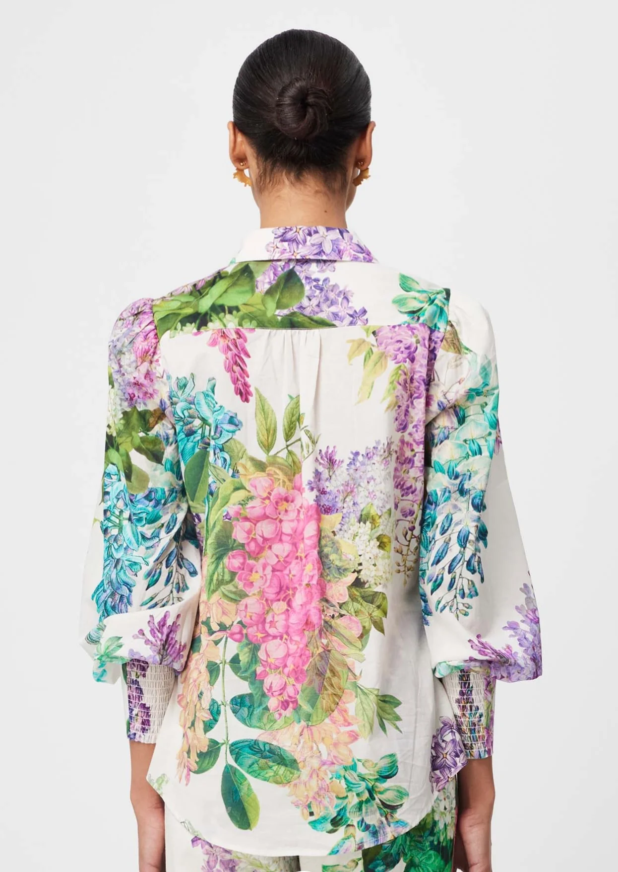 Swanson Placement Cotton Shirt WISTERIA ALBA - Image 6
