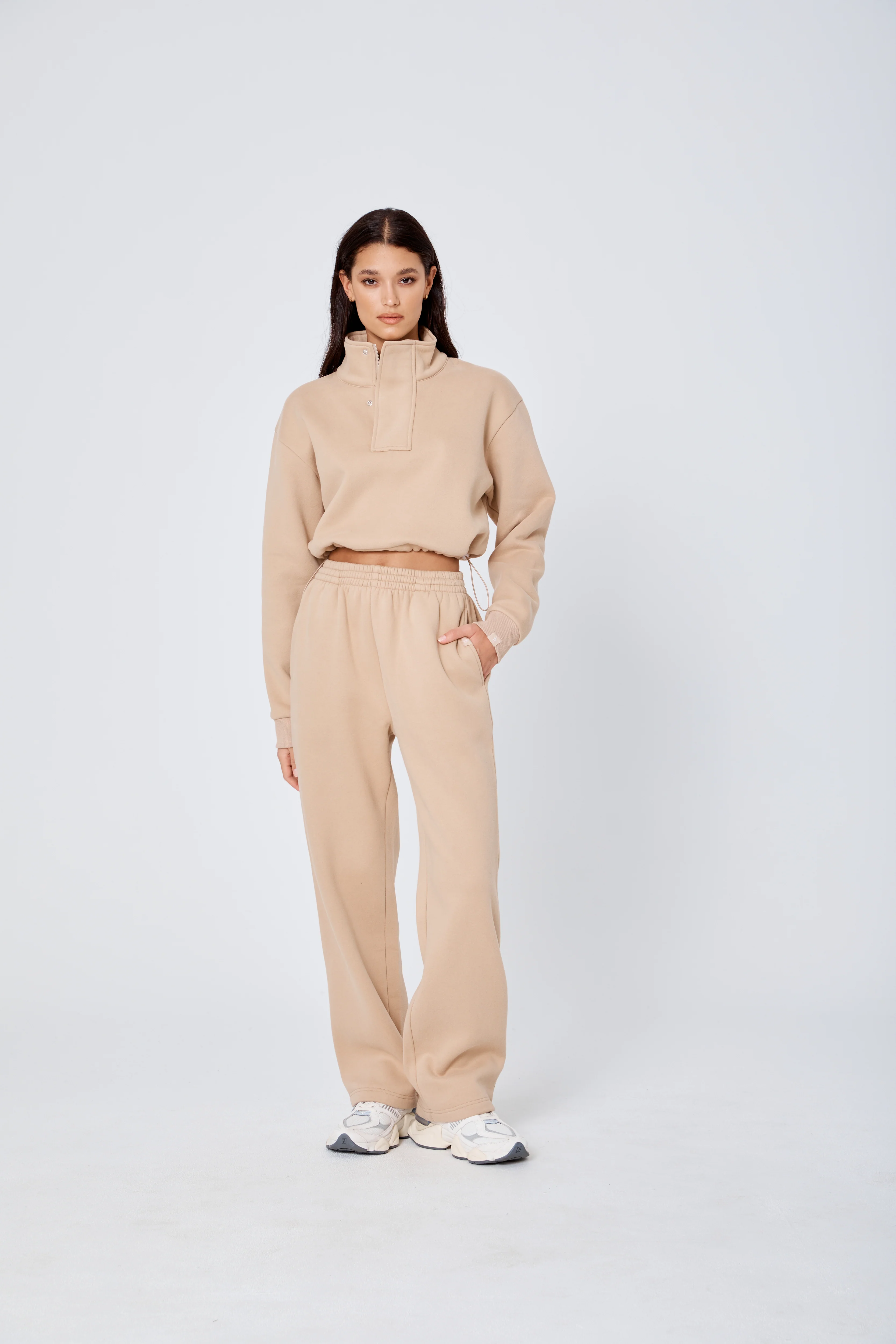 The Straight Leg Track Pant SAND - Image 4