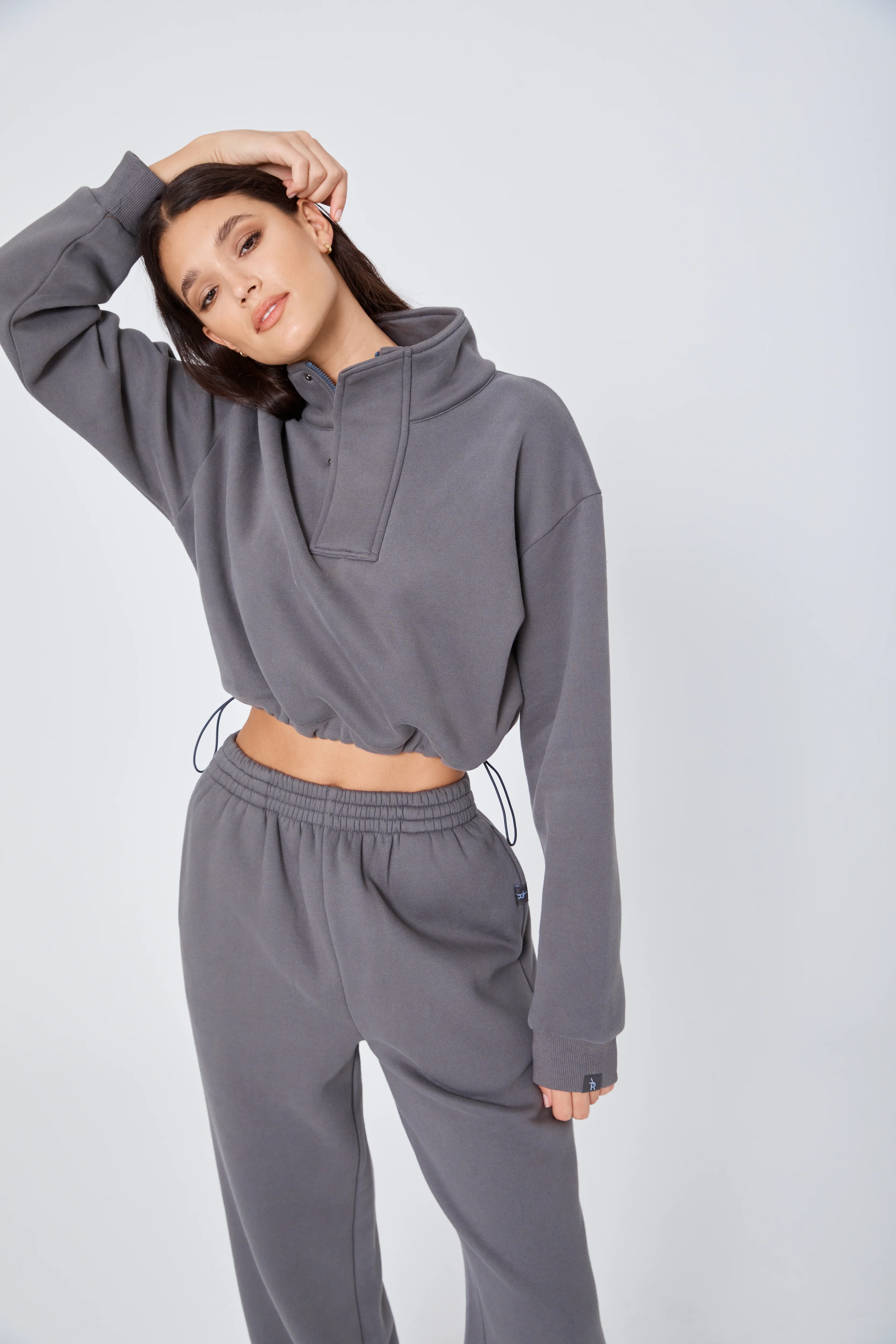 The Straight Leg Track Pant STONE - Image 5