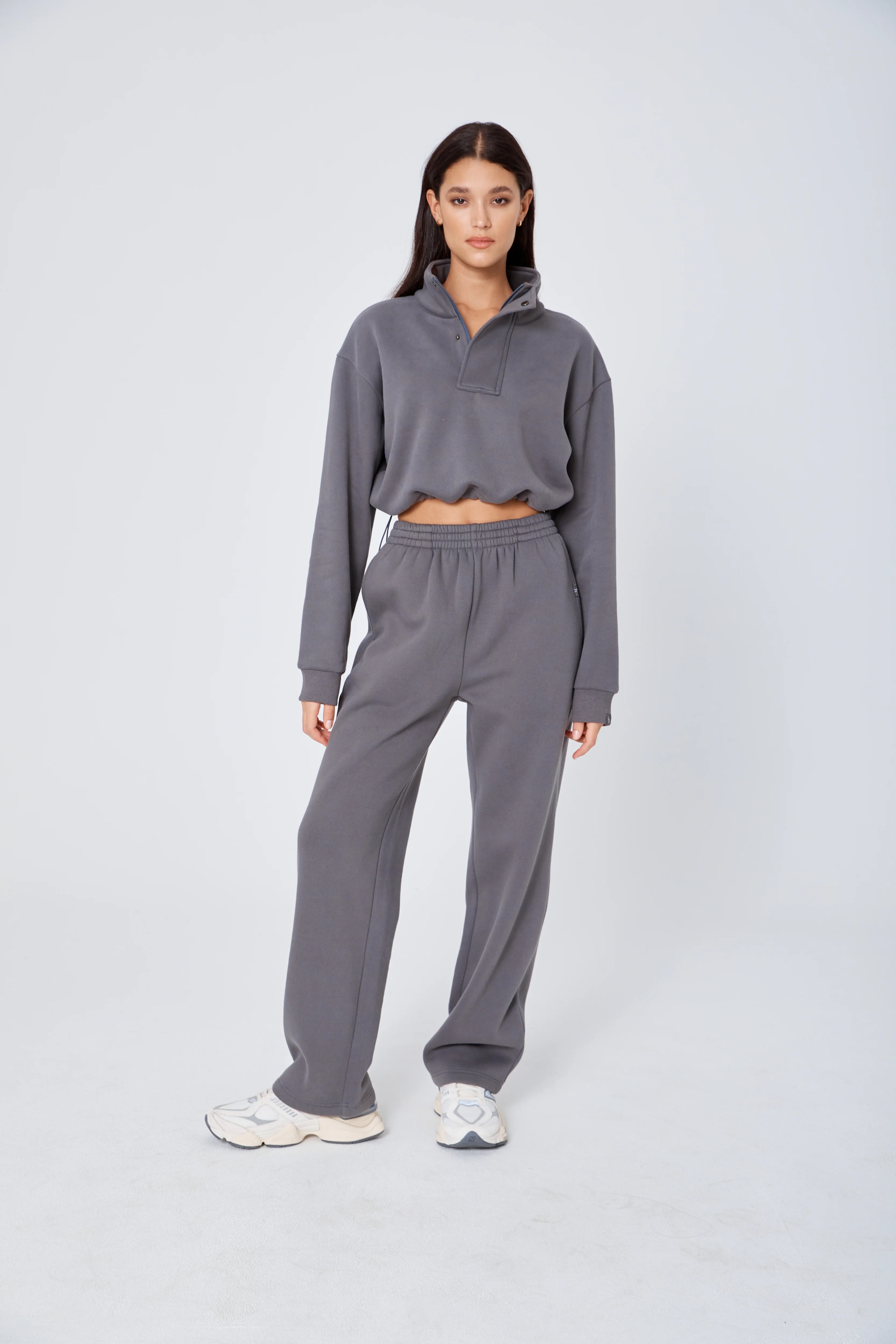 The Straight Leg Track Pant STONE - Image 6