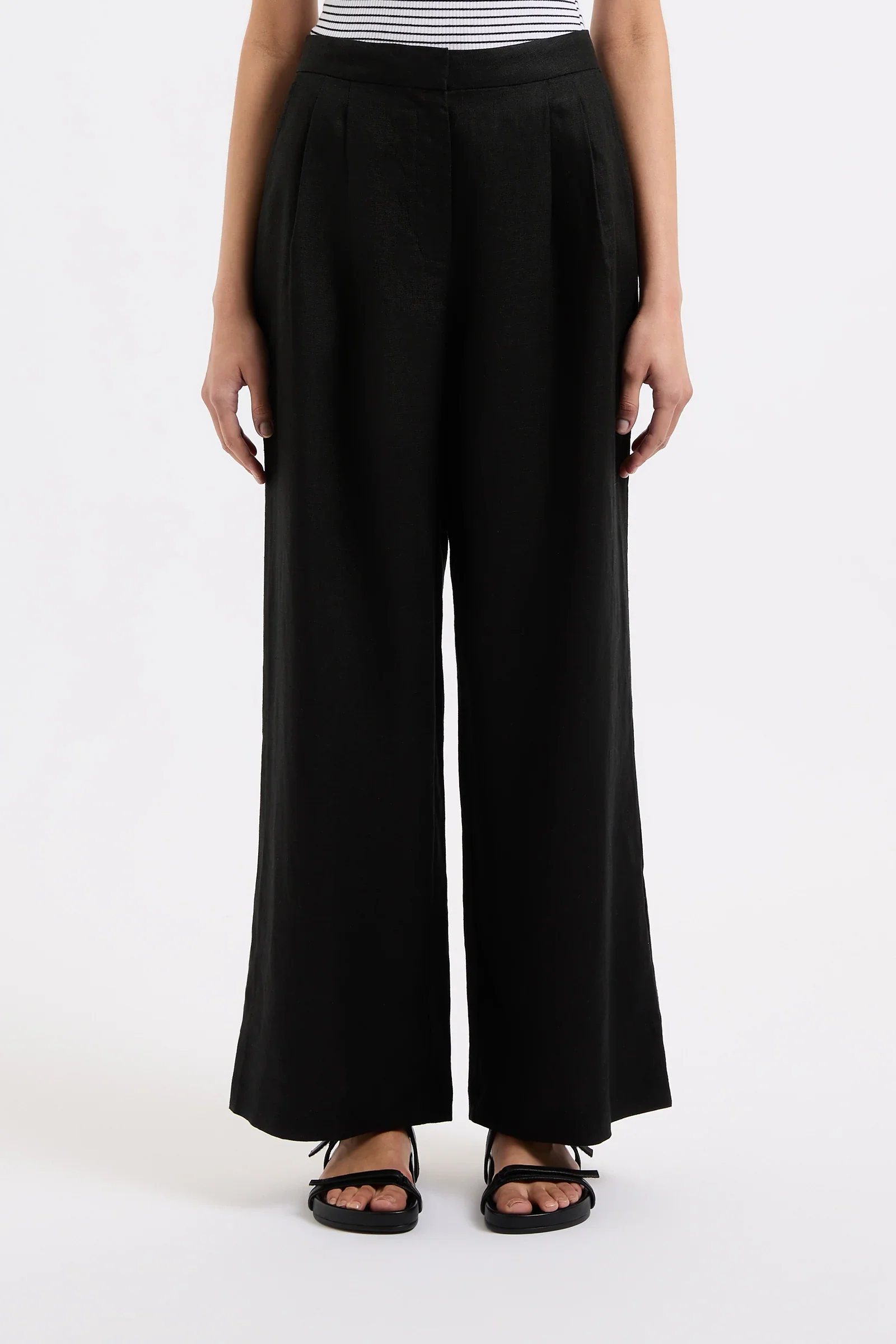 Thilda Linen Pant BLACK - Image 3