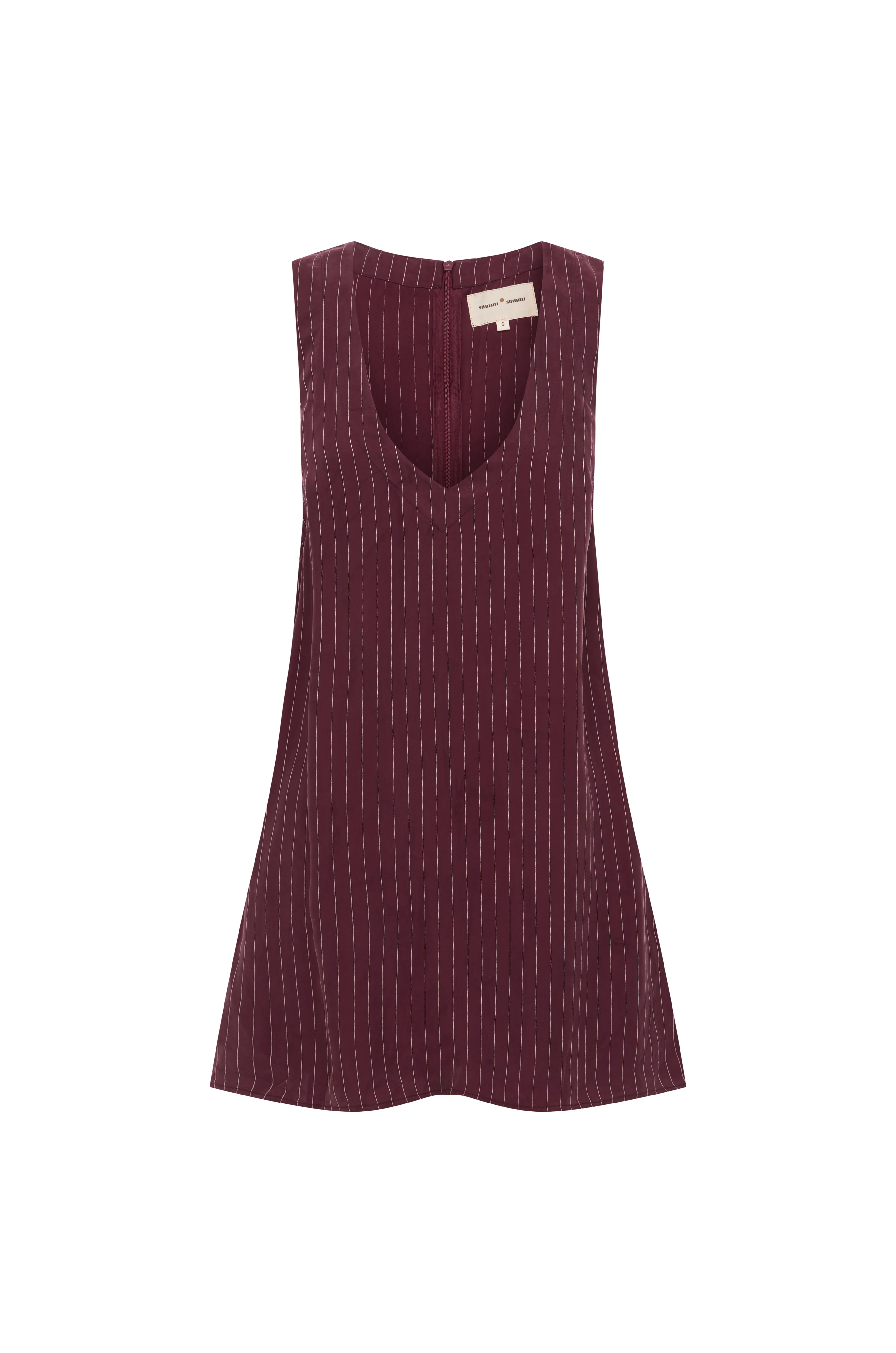 V-Neck Shift Dress KINA PINSTRIPE - Image 10