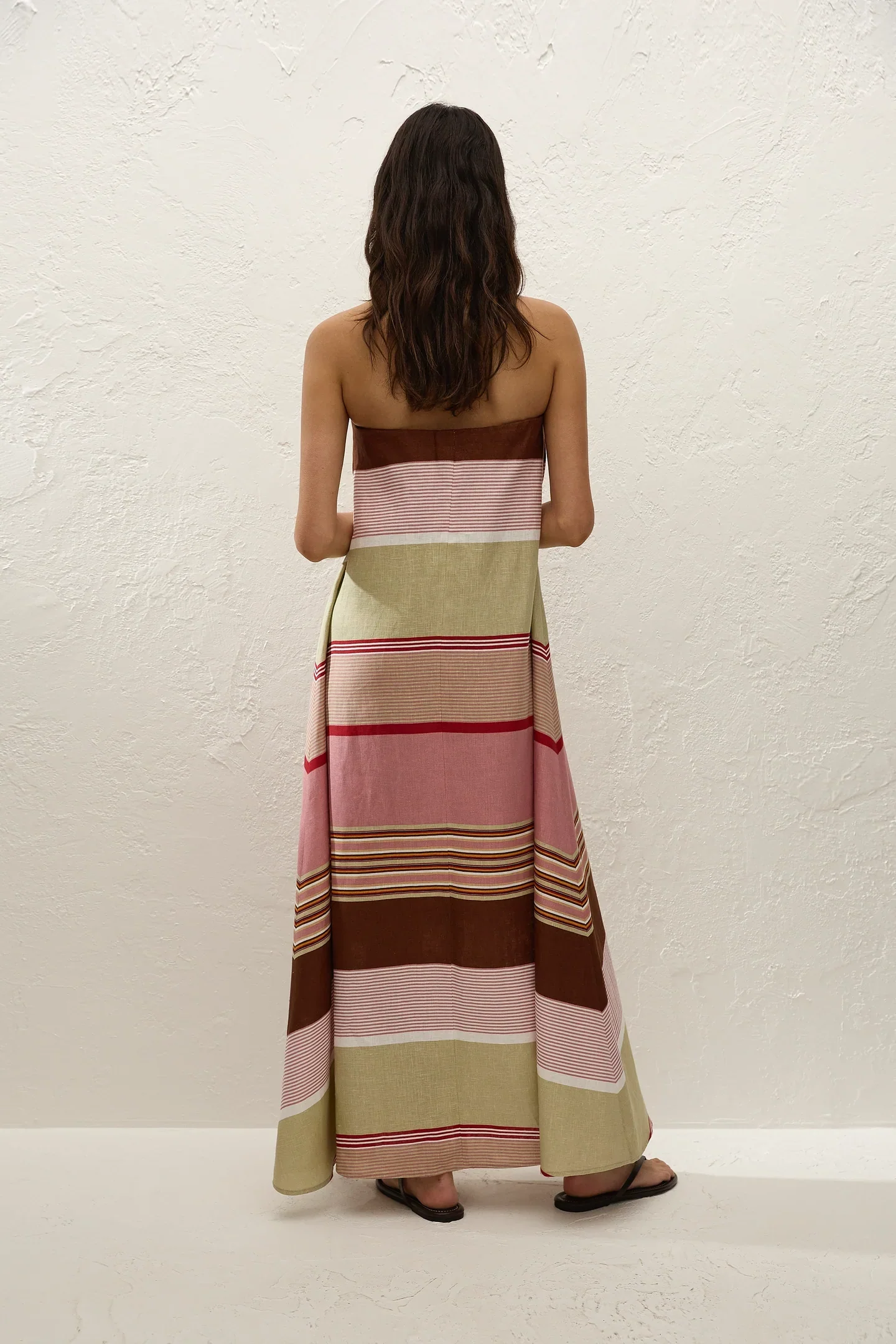 Yolina Maxi Dress BARRAGAN STRIPE DUSTY MAUVE - Image 4