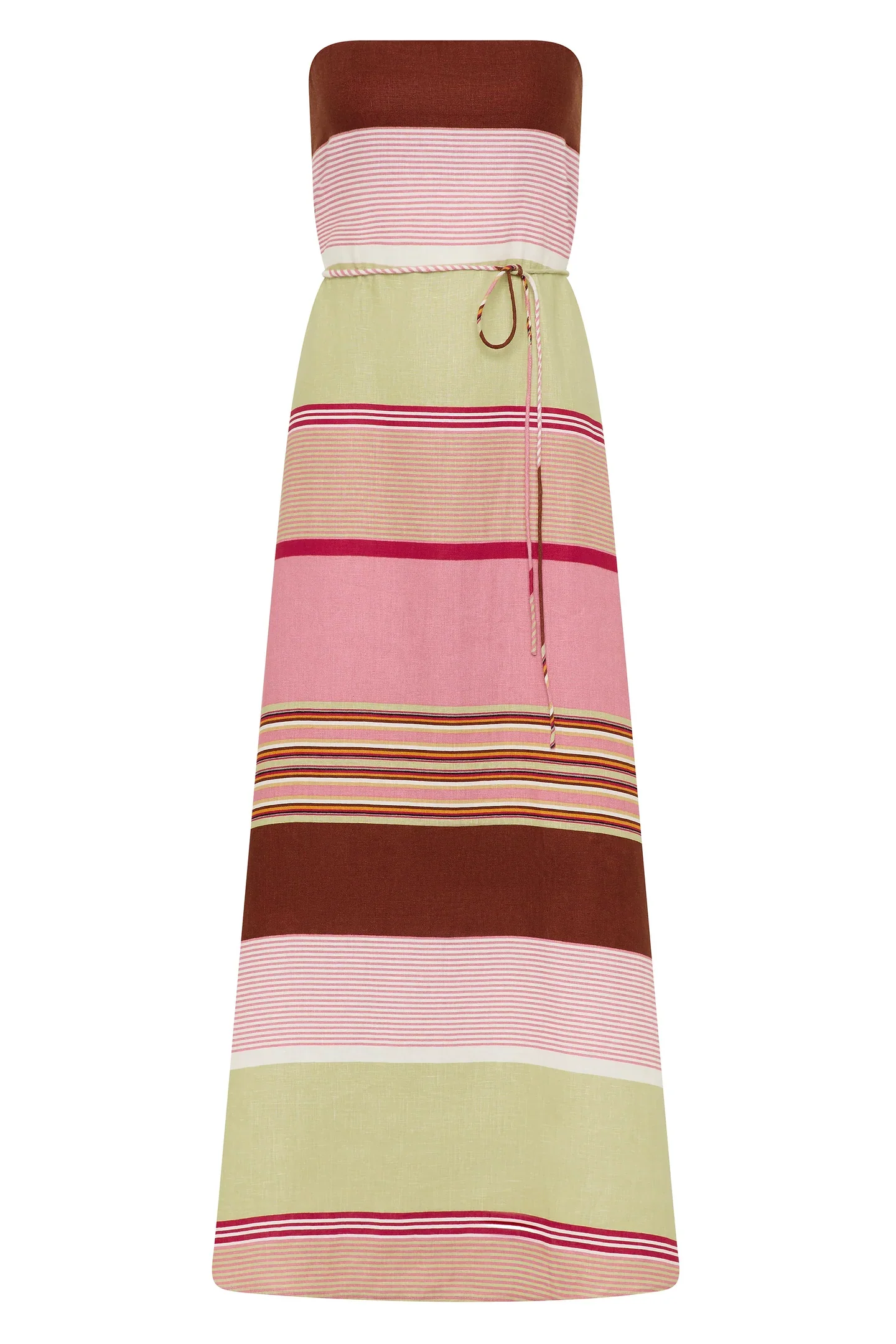 Yolina Maxi Dress BARRAGAN STRIPE DUSTY MAUVE - Image 8