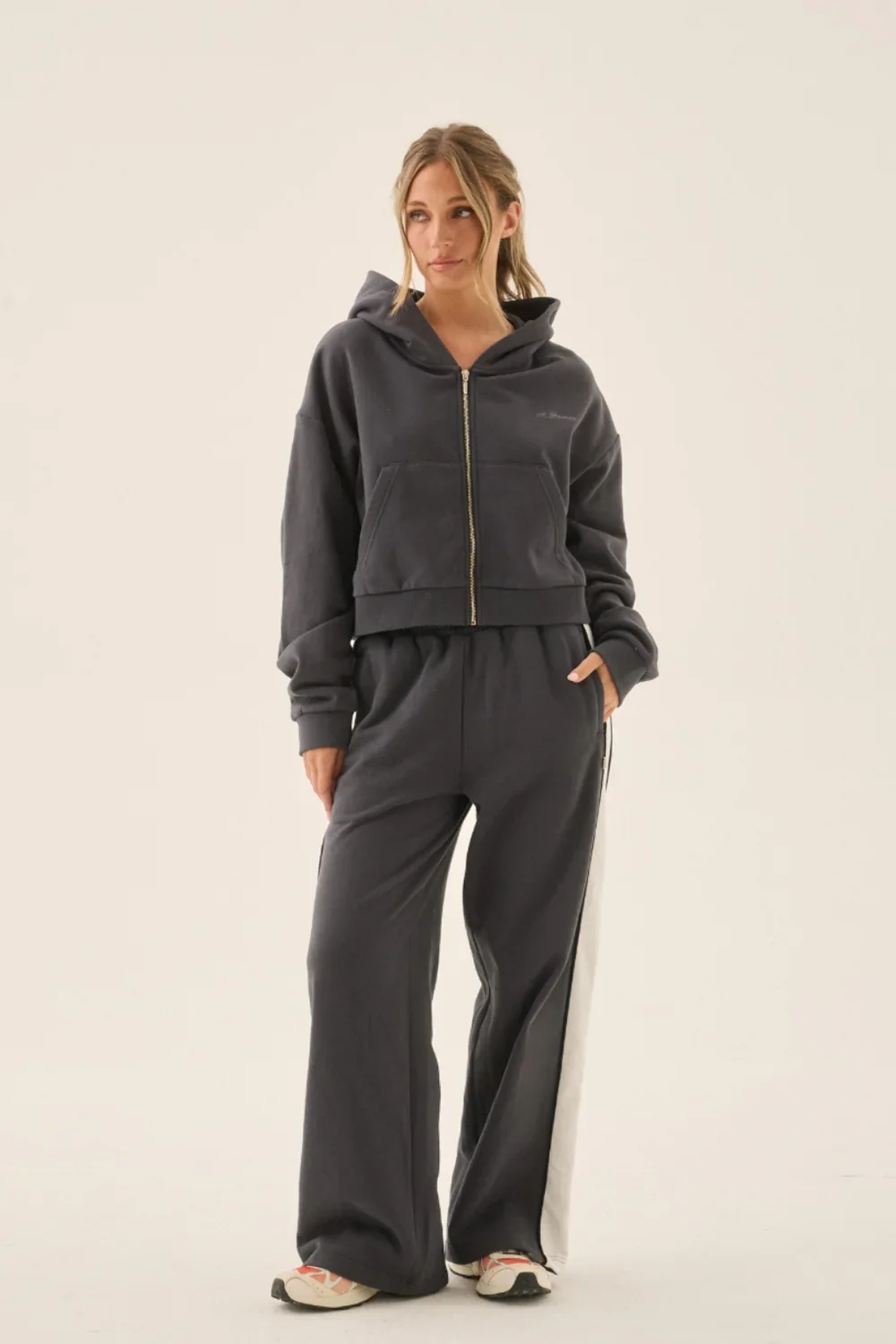 Zip Hoodie WASHED BLACK - Image 2